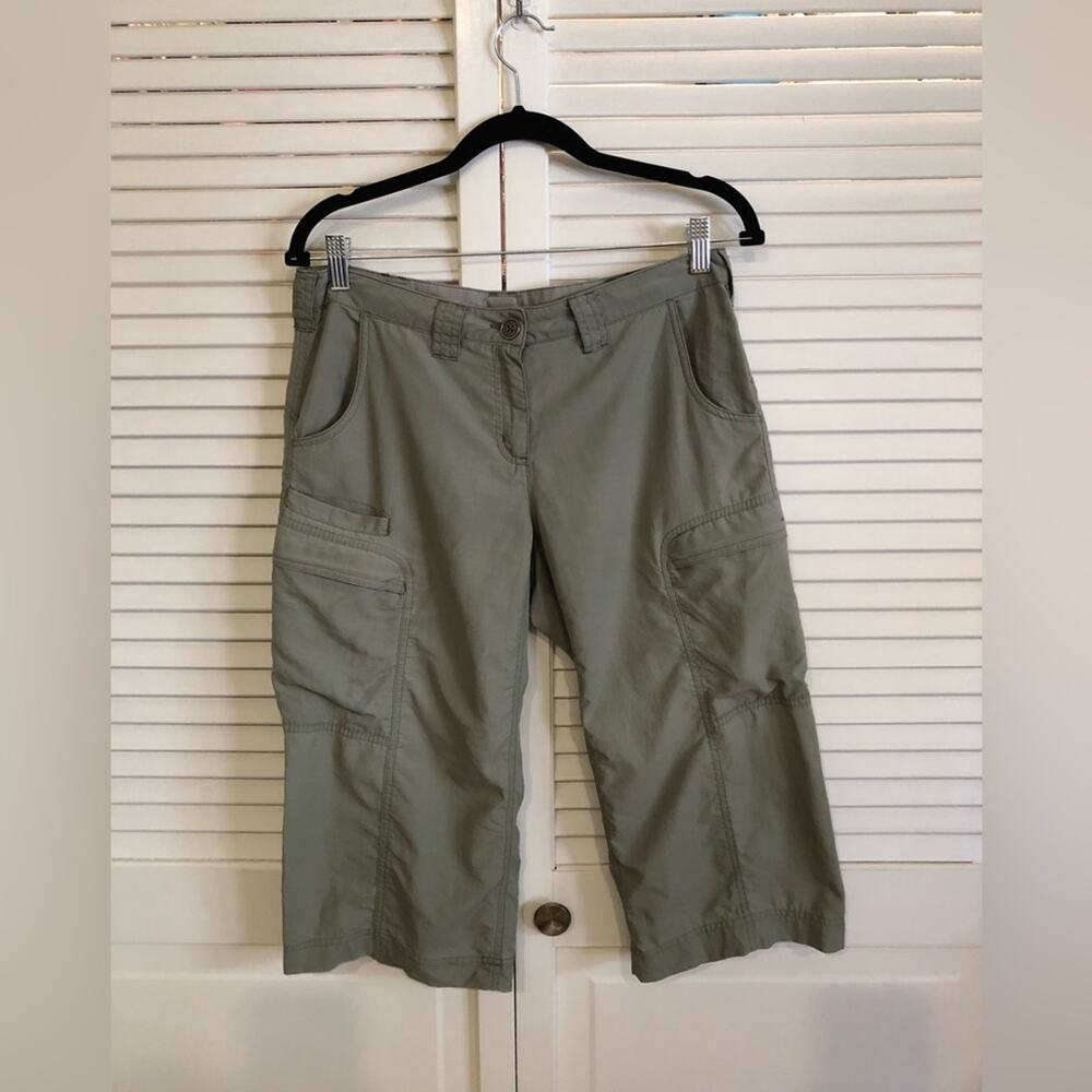 Ex Officio Sage Green Cargo Capri Hiking Pants - Picture 2 of 10